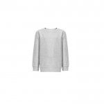 Sweatshirt mit recyceltem Polyester, 300 g/m2, THC DELTA KIDS farbe grau mamoriert zweite Ansicht