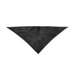 Klassischer dreieckiger Polyesterschal in leuchtenden Farben farbe schwarz erste Ansicht