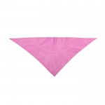 Klassischer dreieckiger Polyesterschal in leuchtenden Farben farbe rosa erste Ansicht