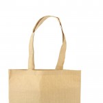 Umweltfreundliche Tasche mit langen Henkeln Farbe beige dritte Detailbild