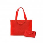 Faltbare Non-Woven-Tasche 90 g/m2 Farbe rot erste Ansicht