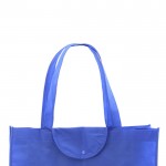 Faltbare Non-Woven-Tasche 90 g/m2 Farbe blau dritte Ansicht
