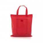 Einkaufstasche faltbar mit Klettverschluss 80 g/m2 Farbe rot zweite Ansicht