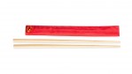 Essstäbchenset aus Bambus Farbe rot vierte Ansicht