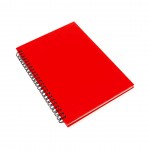 Notizbücher mit Logo als Werbegeschenk  Farbe rot erste Ansicht
