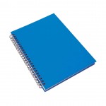 Notizbücher mit Logo als Werbegeschenk  Farbe blau erste Ansicht