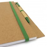 Bedruckte Notizbücher mit Ringen Farbe grün fünfte Ansicht