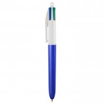 Vierfarbige Kugelschreiber mit Logo Farbe Blau