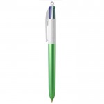 Vierfarbige Kugelschreiber mit Logo Farbe Grün