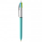 Kugelschreiber mit vierfarbigen Tinten Farbe Hellblau
