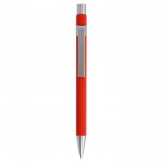 Kugelschreiber aus Metall bedrucken Farbe Rot