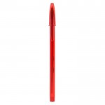 Kugelschreiber mit Abdeckung im Siebdruckverfahren Farbe Rot
