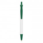 Kugelschreiber mit rundem Aufdruck Farbe Grün
