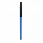 Ökologischer Kugelschreiber mit Logo Farbe Blau