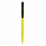Ökologischer Kugelschreiber mit Logo Farbe Gelb
