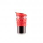Doppelwandiger Takeaway-Becher, BPA-frei Farbe Rot