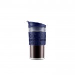 Doppelwandiger Takeaway-Becher, BPA-frei Farbe Marineblau