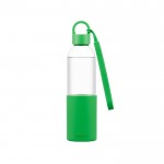 Tritanflasche mit Silikonhülle mit Logo bedruckt Farbe Grün