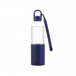 Tritanflasche mit Silikonhülle mit Logo bedruckt Farbe Marineblau