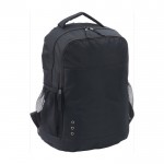 Rucksack aus 600D-Polyester mit mehreren Außentaschen farbe schwarz zweite Ansicht