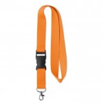 Günstiges Schlüsselband mit Schnalle als Werbeartikel, Farbe orange