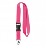 Günstiges Schlüsselband mit Schnalle als Werbeartikel, Farbe rosa