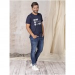 Recycelte T-Shirts mit Aufdruck aus Polyester 160 g/m2 Farbe weiß Lifestyle-Bild