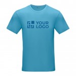 Herren T-Shirt aus Bio-Baumwolle GOTS, 160 g/m2, Elevate NXT farbe blau Ansicht mit Druckbereich