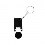 Schlüsselanhänger als Werbegeschenk mit farbigem Chip Farbe schwarz