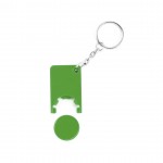 Schlüsselanhänger als Werbegeschenk mit farbigem Chip Farbe grün