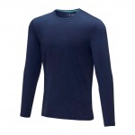 Bedruckte Langarm-T-Shirts Öko Farbe marineblau