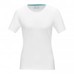 Kurzarm-T-Shirt aus Bio-Baumwolle für Damen Farbe weiß