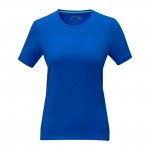 Kurzarm-T-Shirt aus Bio-Baumwolle für Damen Farbe köngisblau