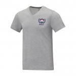 Herren T-Shirt aus Baumwolle, 160 g/m2, Elevate Life farbe grau Ansicht mit Siebdruck