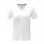 Damen T-Shirt aus Baumwolle, 160 g/m2, Elevate Life farbe weiß zweite Vorderansicht