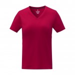 Damen T-Shirt aus Baumwolle, 160 g/m2, Elevate Life farbe rot zweite Vorderansicht