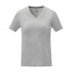 Damen T-Shirt aus Baumwolle, 160 g/m2, Elevate Life farbe grau zweite Vorderansicht