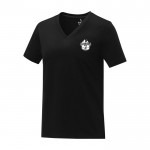 Damen T-Shirt aus Baumwolle, 160 g/m2, Elevate Life farbe schwarz Ansicht mit Siebdruck