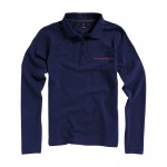 Damen Poloshirt aus Baumwolle, 200 g/m2, Elevate Life farbe ultramarinblau Ansicht mit Siebdruck