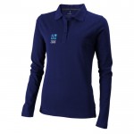 Damen Poloshirt aus Baumwolle, 200 g/m2, Elevate Life farbe ultramarinblau Ansicht mit Druckbereich