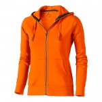 Sweatjacke für Damen mit Kapuze 300 g/m2 Farbe orange