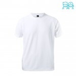 Technische Kinder-T-Shirt Polyester 120 g/m2 Farbe weiß Vorderansicht