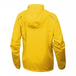 Jacke mit Logo aus Polyester 240T 80 g/m2 Farbe gelb zweite Rückansicht