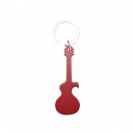 Schlüsselanhänger mit Öffner in Form einer Gitarre Farbe rot