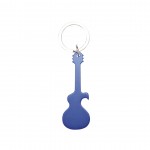 Schlüsselanhänger mit Öffner in Form einer Gitarre Farbe blau