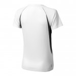 Sport-T-Shirt für Damen aus Polyester 145 g/m2 Farbe weiß zweite Rückansicht