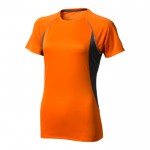 Sport-T-Shirt für Damen aus Polyester 145 g/m2 Farbe orange