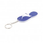 Sommerlicher Schlüsselanhänger in Form eines Flipflops Farbe blau