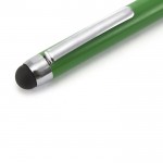 Ringgebundene Kugelschreiber für Firmen Farbe grün dritte Ansicht