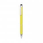 Ringgebundene Kugelschreiber für Firmen Farbe gelb erste Ansicht